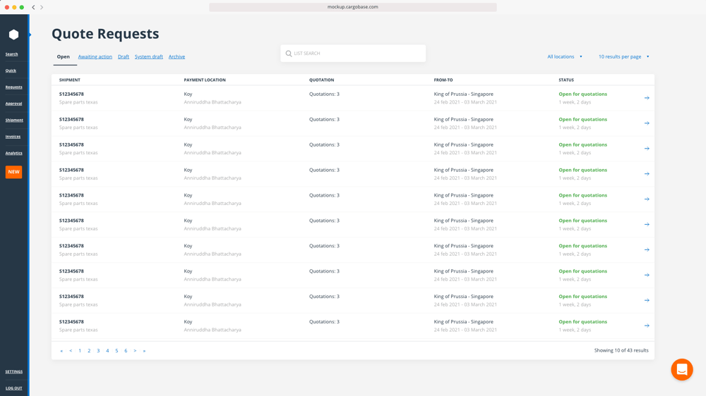 Procurement Interface
